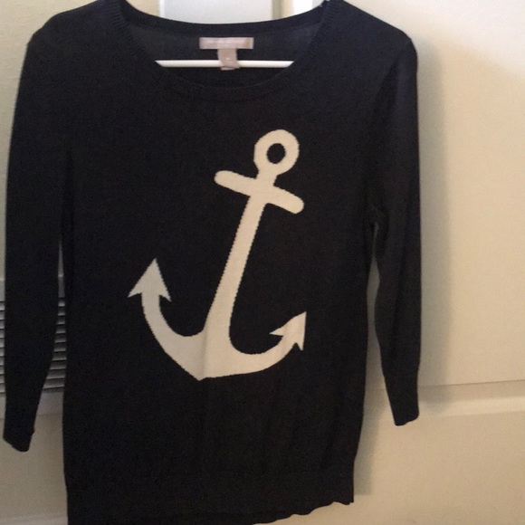 Banana Republic Factory Sweaters - Nautical navy blue sweater